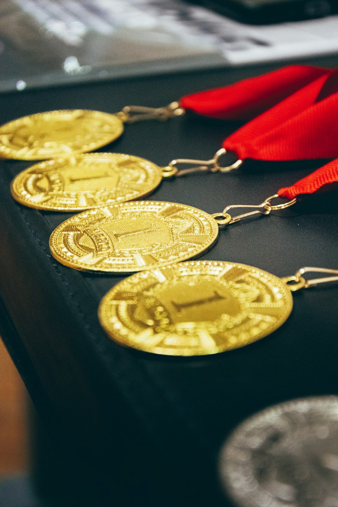 athlete winning gold medal