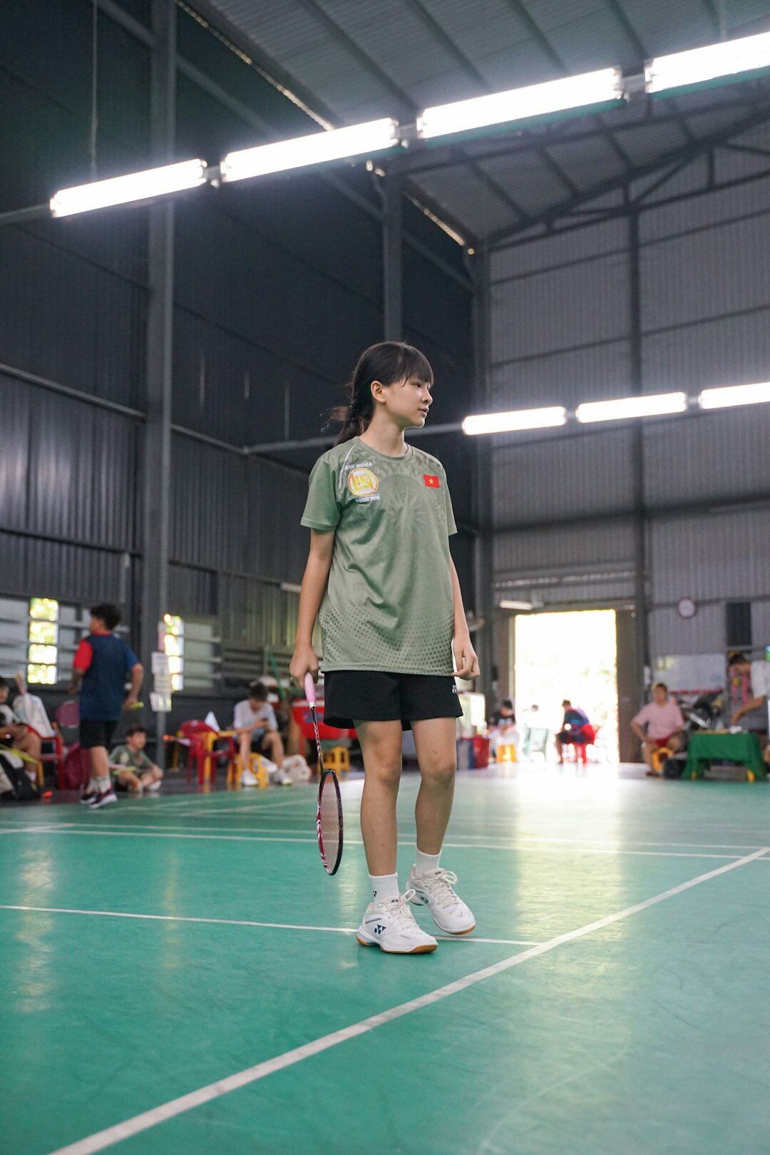 young athlete training