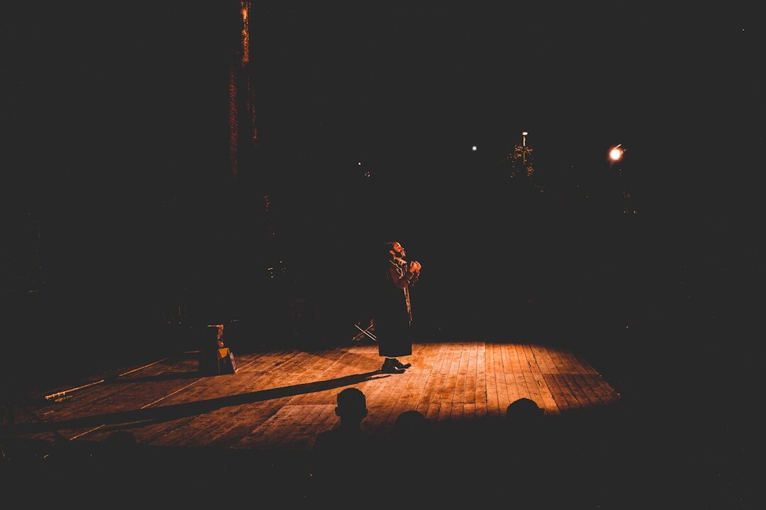 local actor on stage