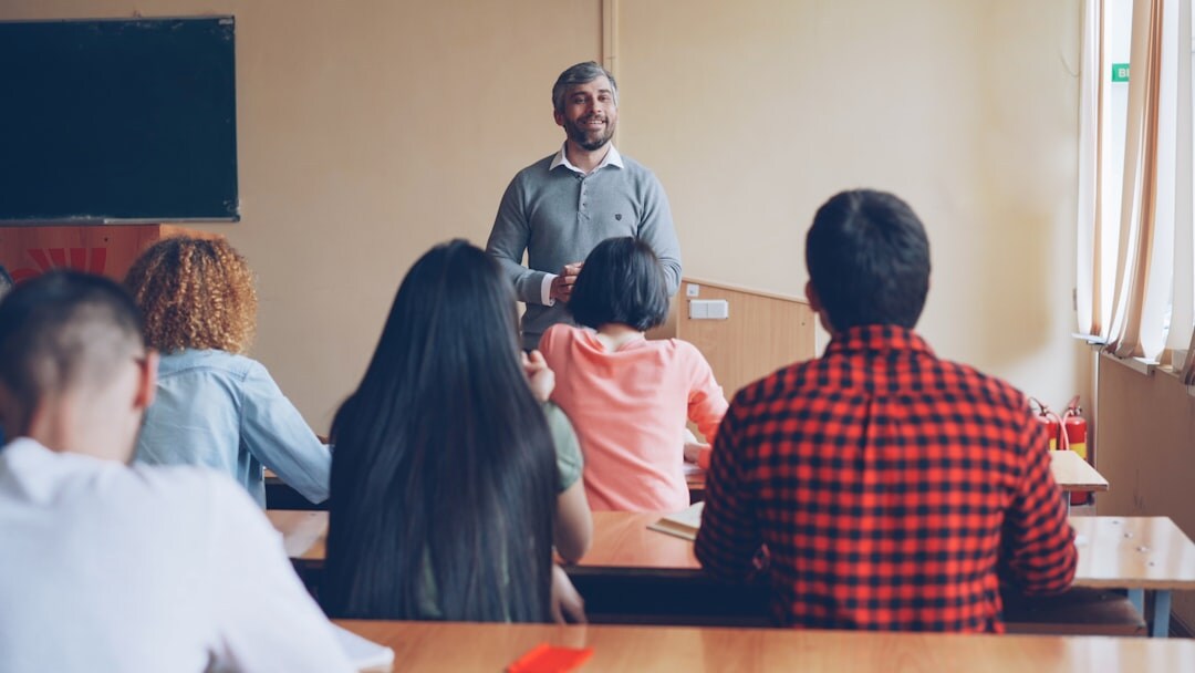 professor giving lecture